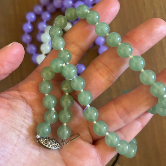 Lot of 5 necklaces Jade jewelry - Picture 5 of 5